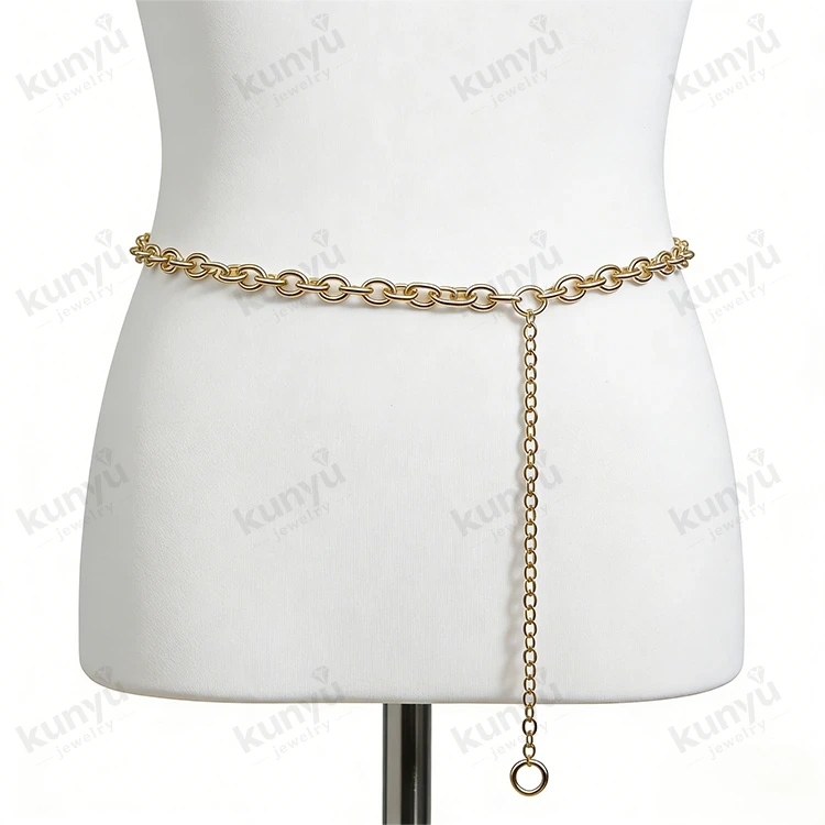 Kalın Metal Zincir Kemer Kalın Metal Zincir Kemer